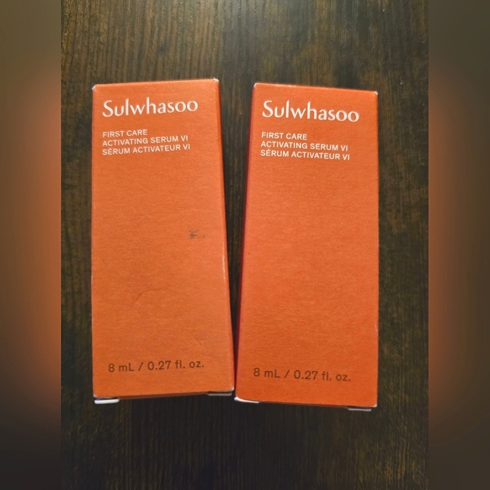 NEW! Sulwhasoo, First Care Activating Serum VI, 8ml/0.27fl oz each, Bundle of 2
